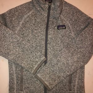 Girls Patagonia better sweater birch white xs
